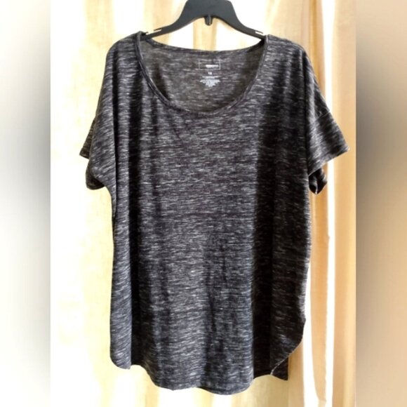 Liz Claiborne Navy Blue and White Long Sleeve Plaid Top - Picture 12 of 15